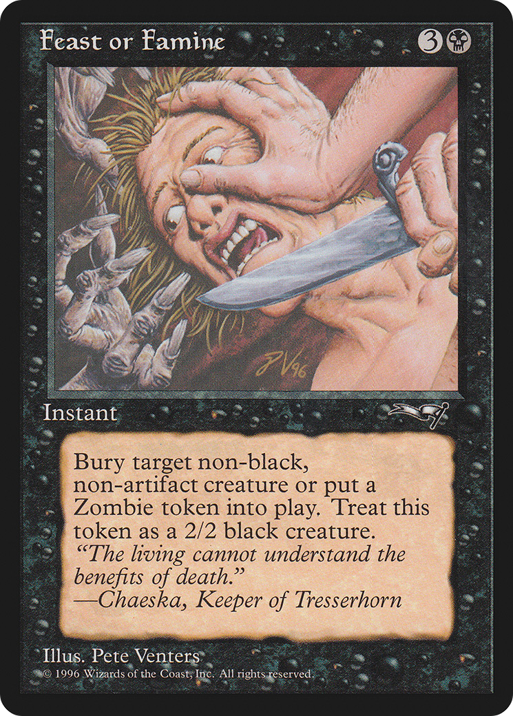 Feast or Famine (b) - Alliances