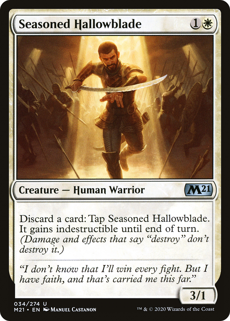 Seasoned Hallowblade (034) - Core Set 2021