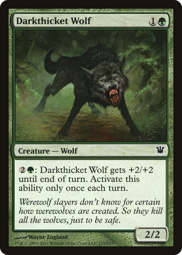 Darkthicket Wolf (175) Foil - Innistrad