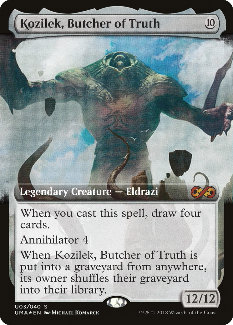Kozilek, Butcher of Truth (Extended Art) (U03) Foil - Ultimate Box Topper
