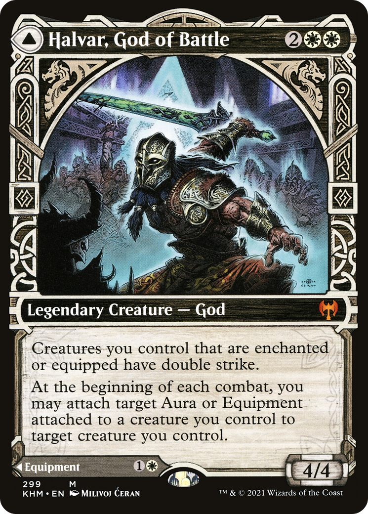 Halvar, God of Battle (Showcase) (299) Foil - Kaldheim