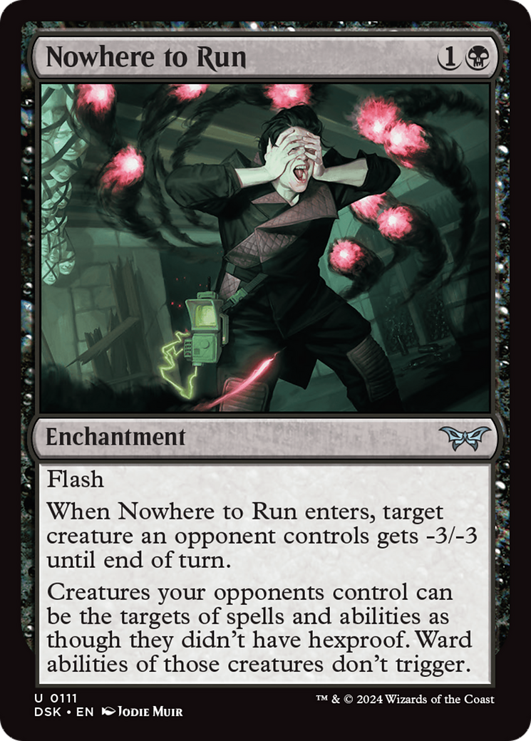 Nowhere to Run (111) Foil - Duskmourn: House of Horror
