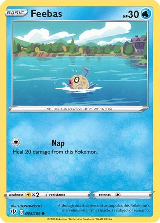 Feebas (38) Reverse Holofoil - Darkness Ablaze