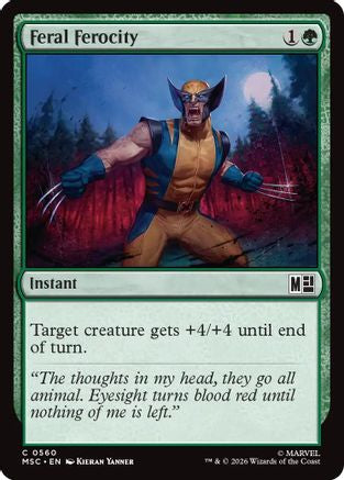 Feral Ferocity (560) Foil - Commander: Marvel Super Heroes