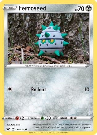 Ferroseed (130) Reverse Holofoil - Sword & Shield