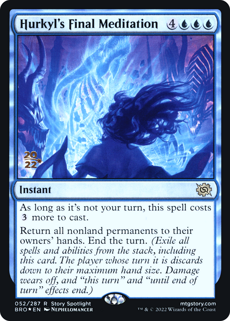 Hurkyl's Final Meditation (52s) Foil - The Brothers' War Promos