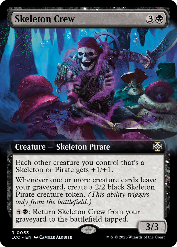 Skeleton Crew (Extended Art) (053) - The Lost Caverns of Ixalan Commander