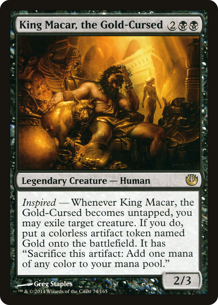 King Macar, the Gold-Cursed (074) Foil - Journey into Nyx