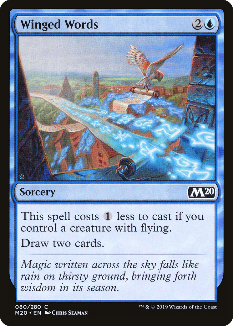 Winged Words (080) Foil - Core Set 2020