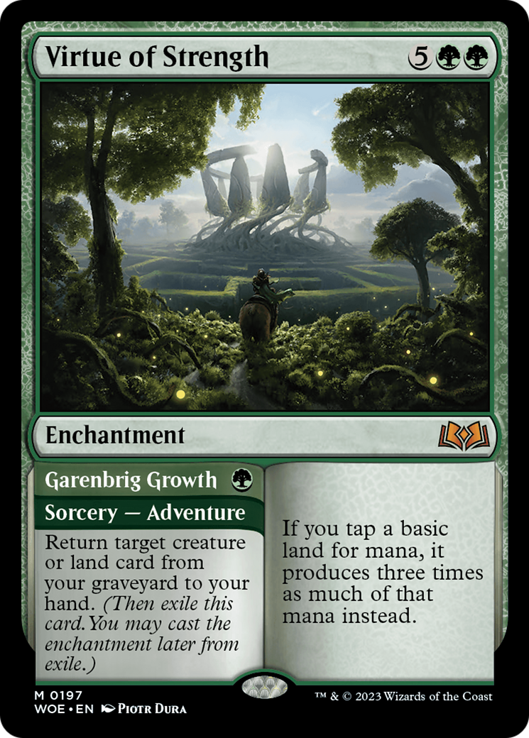 Virtue of Strength (197) Foil - Wilds of Eldraine