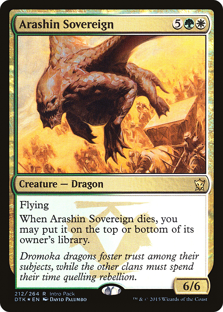 Arashin Sovereign (212) Foil - Dragons of Tarkir Promos
