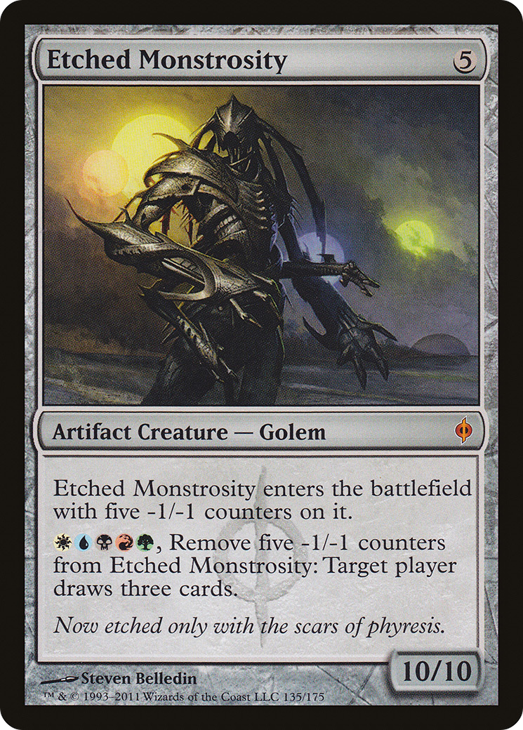 Etched Monstrosity (135) Foil - New Phyrexia