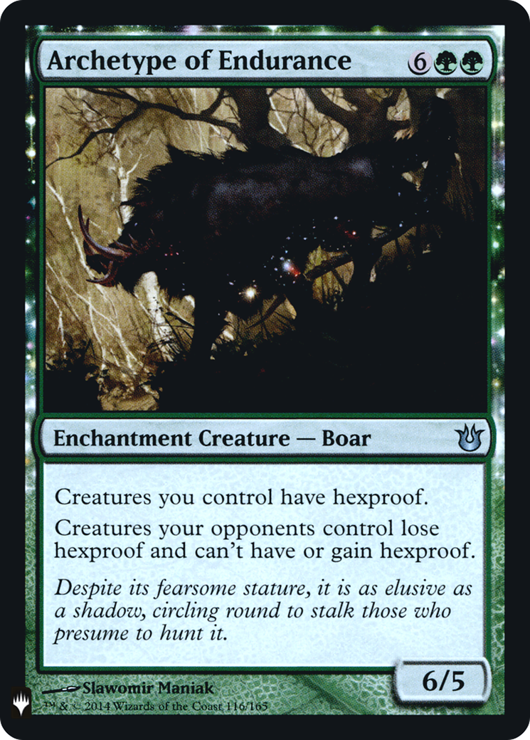 Archetype of Endurance (BNG-116) Foil - The List