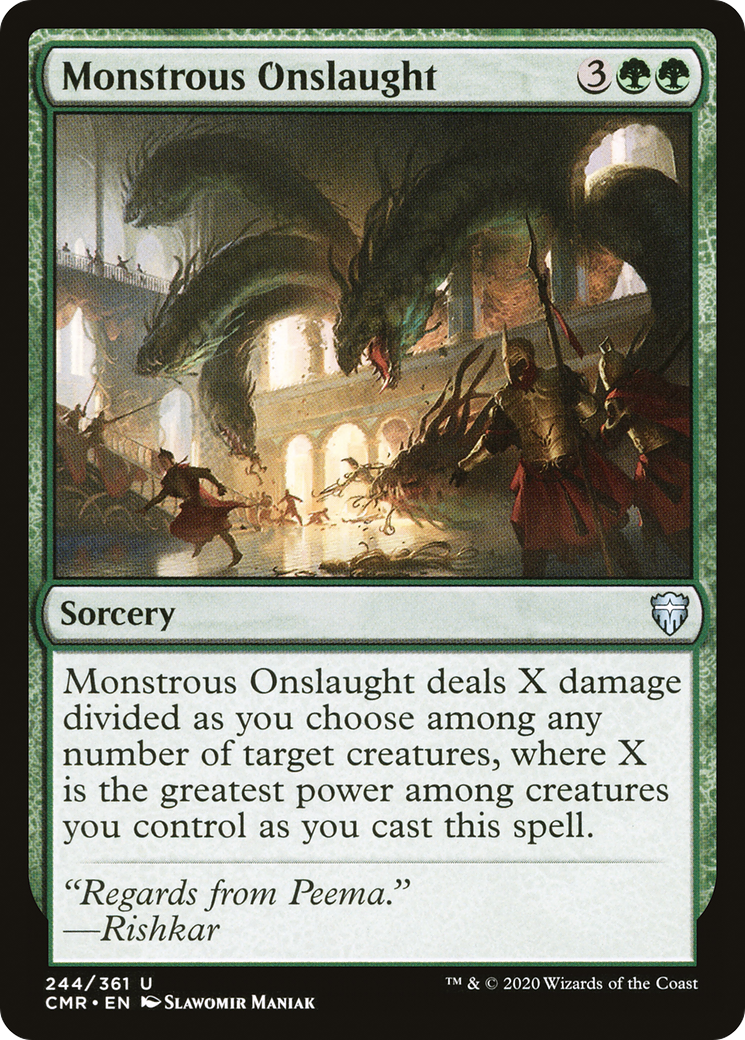 Monstrous Onslaught (244) Foil - Commander Legends