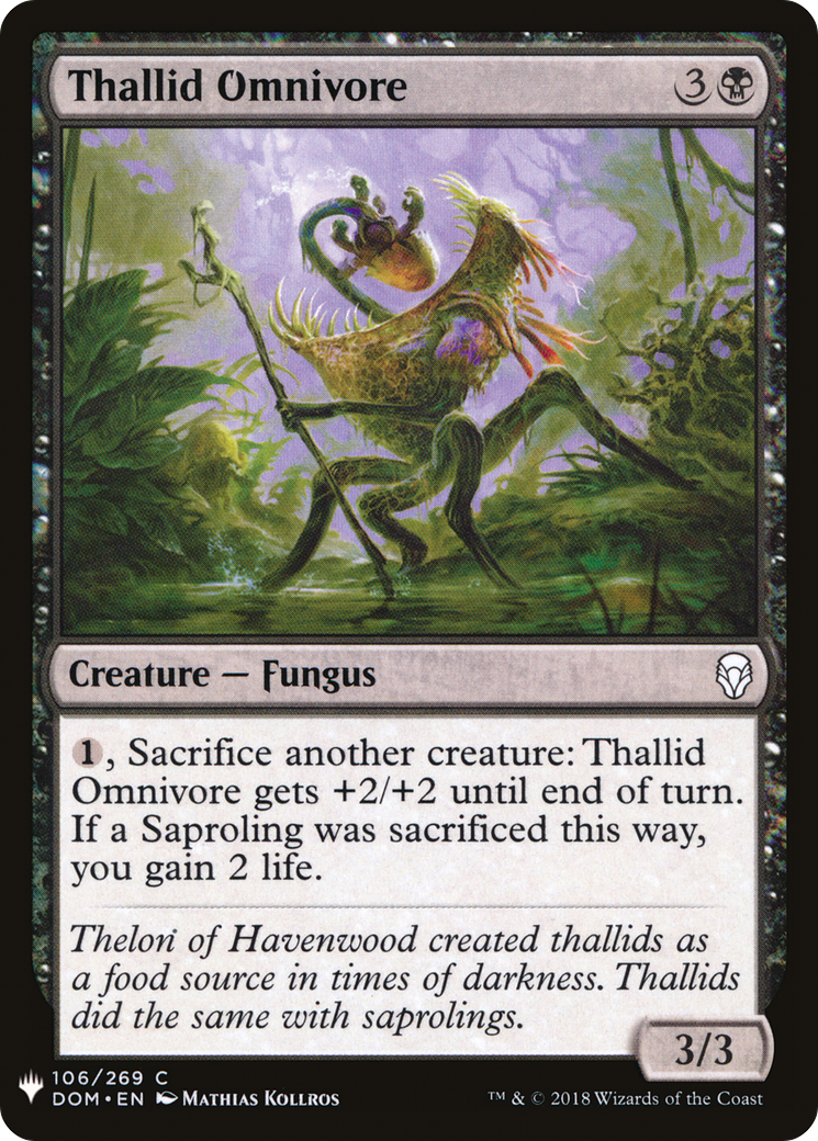 Thallid Omnivore (DOM-106) - The List