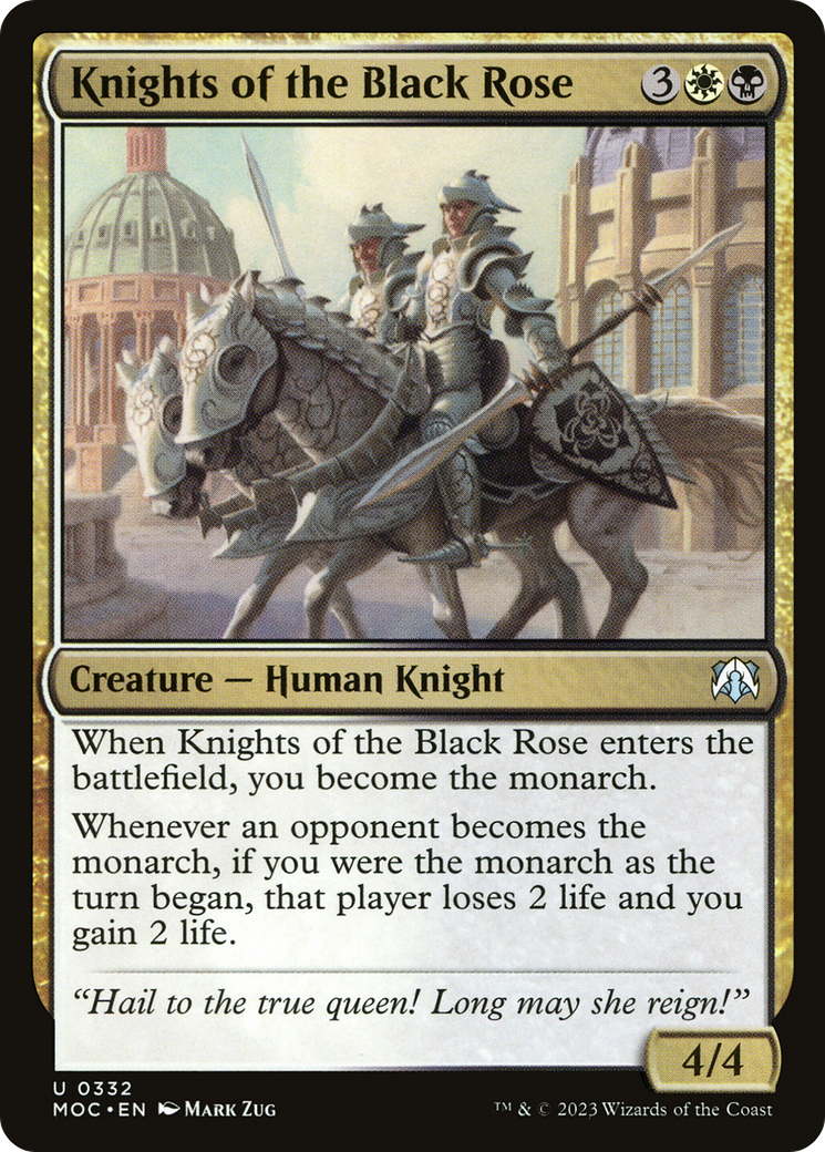 Knights of the Black Rose (332) - March of the Machine Commander