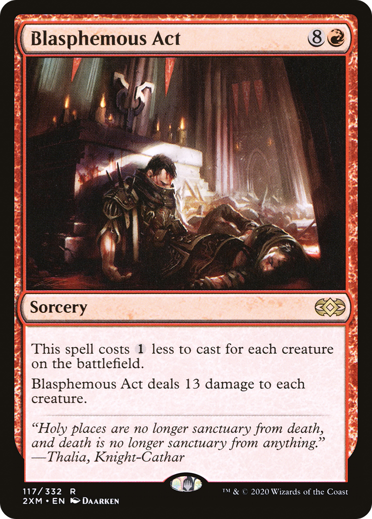 Blasphemous Act (117) Foil - Double Masters
