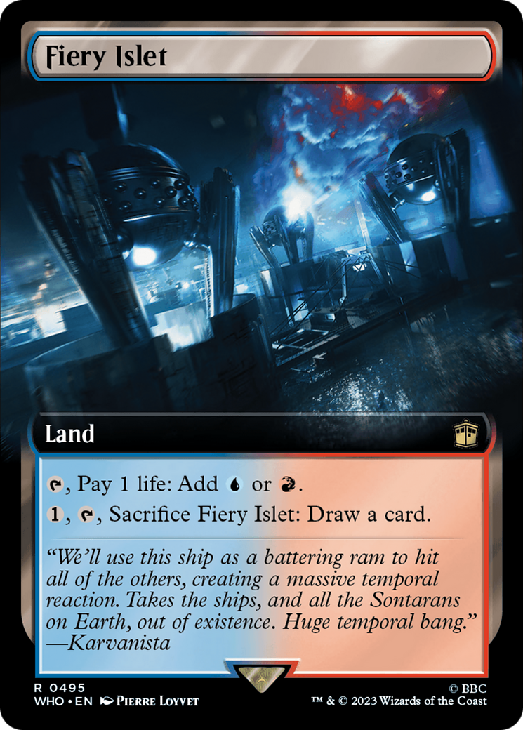 Fiery Islet (Extended Art) (495) Foil - Doctor Who