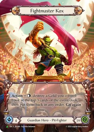 Fightmaster Kox (Marvel) (JDG069) Cold Foil - Flesh and Blood: Promo Cards