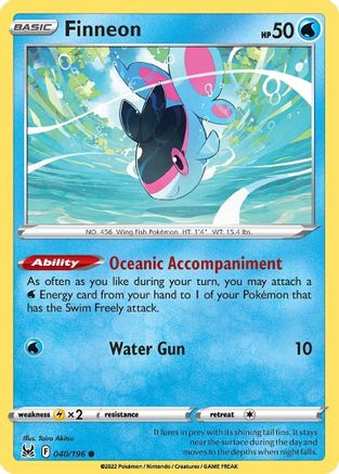 Finneon (40) Reverse Holofoil - Lost Origin