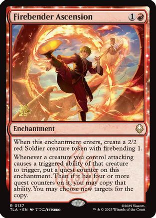 Firebender Ascension (Prerelease) (137) Foil - Avatar: The Last Airbender