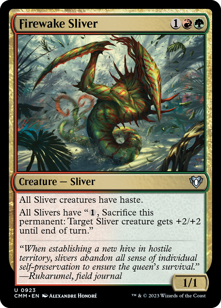 Firewake Sliver (923) - Commander Masters