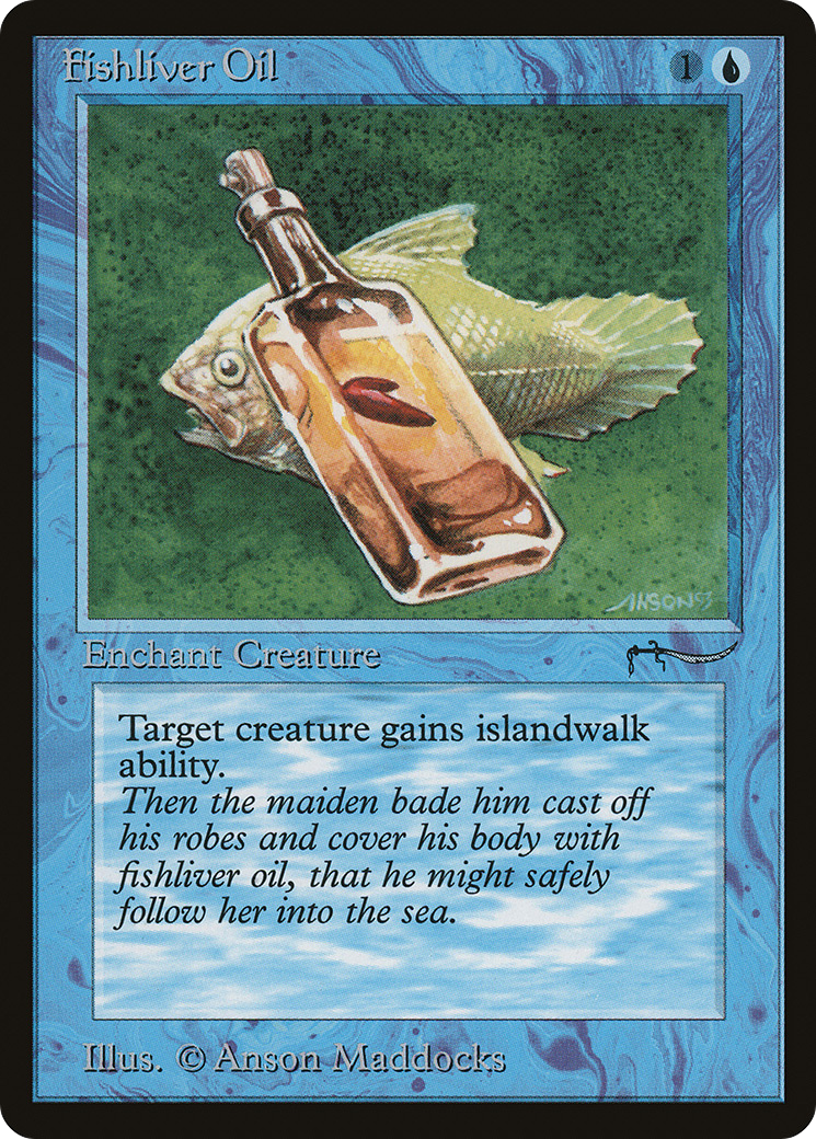 Fishliver Oil (Dark Mana Cost) - Arabian Nights