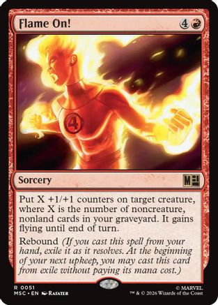 Flame On! (051) Surge Foil - Commander: Marvel Super Heroes