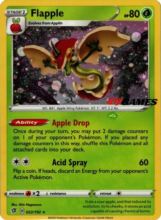 Flapple (EB Games Exclusive) (22) Holofoil - Miscellaneous Cards & Products