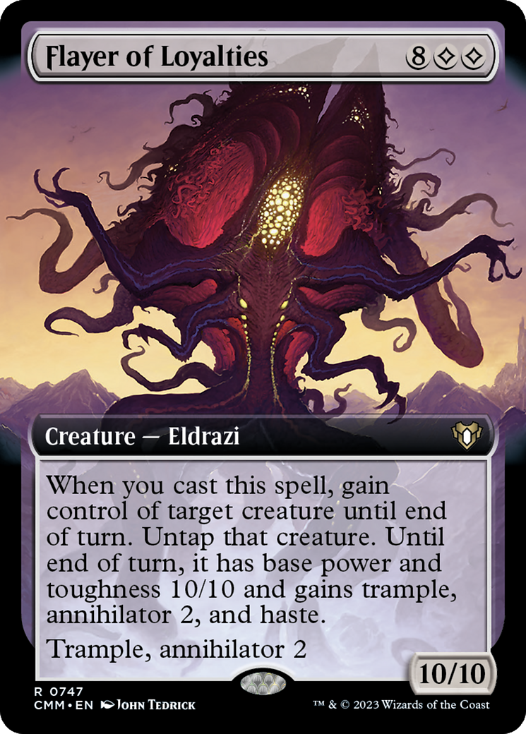 Flayer of Loyalties (Extended Art) (747) - Commander Masters