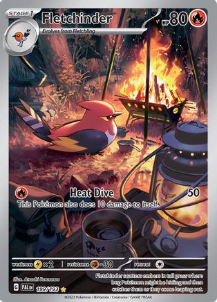 Fletchinder (199) Holofoil - Paldea Evolved