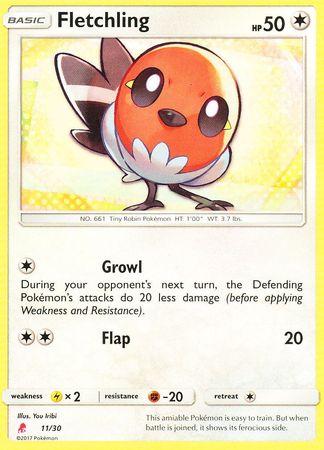 Fletchling (11) - Trainer Kit: Lycanroc & Alolan Raichu