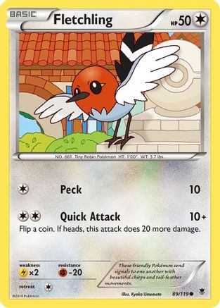 Fletchling (89) Reverse Holofoil - Phantom Forces