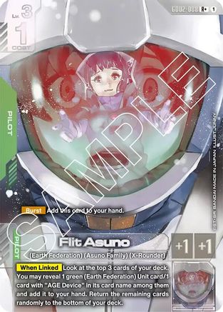 Flit Asuno (R+) (GD02-088) Holofoil - Dual Impact