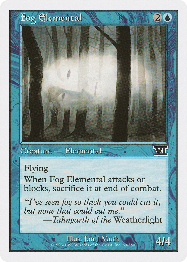 Fog Elemental (069) - Classic Sixth Edition