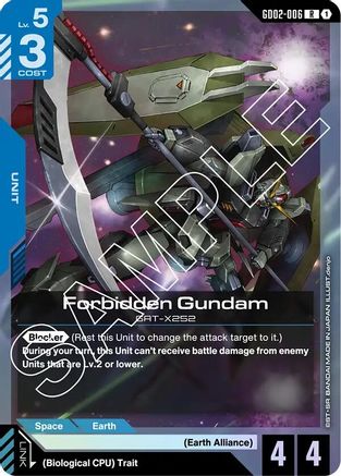 Forbidden Gundam (GD02-006) Holofoil - Dual Impact