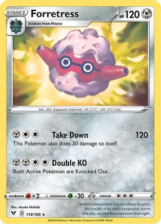 Forretress (114) Reverse Holofoil - Vivid Voltage