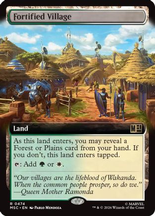 Fortified Village (Extended Art) (474) - Commander: Marvel Super Heroes