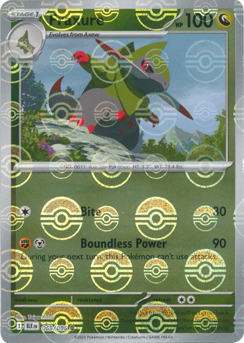Fraxure (Poke Ball Pattern) (69) Reverse Holofoil - Black Bolt