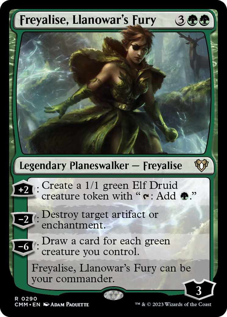 Freyalise, Llanowar's Fury (290) - Commander Masters
