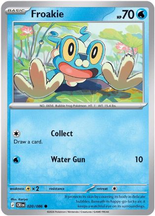 Froakie (20) Reverse Holofoil - Chaos Rising