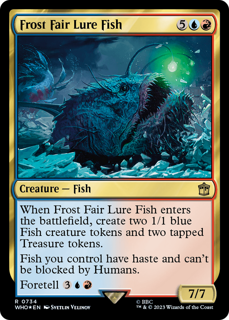 Frost Fair Lure Fish (734) Surge Foil - Doctor Who