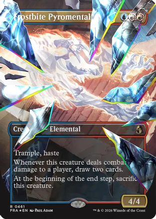 Frostbite Pyromental (Borderless Shattered Mirror) (461) Facet Foil - Reality Fracture