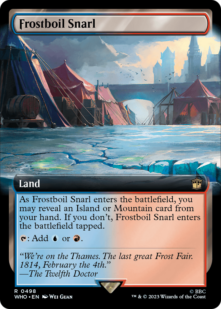 Frostboil Snarl (Extended Art) (498) Foil - Doctor Who