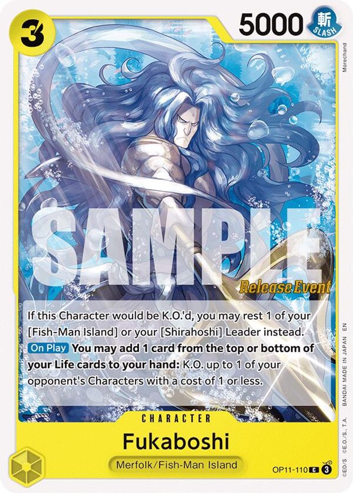 Fukaboshi (OP11-110) Release Event Cards