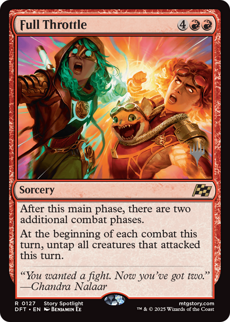 Full Throttle (Promo Pack) (127) Foil - Aetherdrift