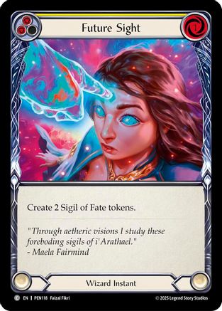 Future Sight (Yellow) (PEN118) Rainbow Foil - Compendium of Rathe