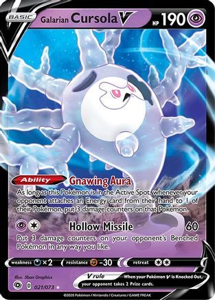 Galarian Cursola V (21) Holofoil - Champions Path