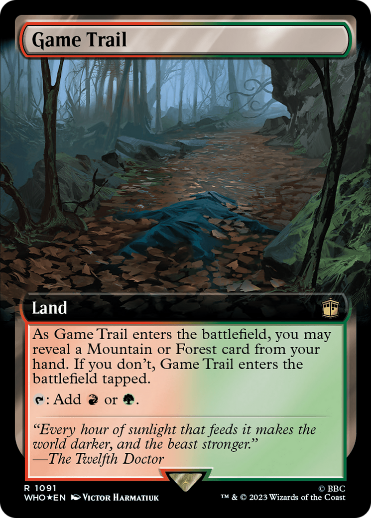 Game Trail (Extended Art) (1091) Surge Foil - Doctor Who