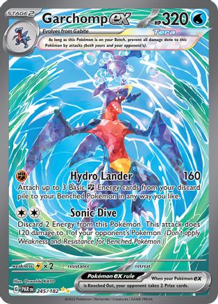 Garchomp ex (Alternate Full Art) (245) Holofoil - Paradox Rift